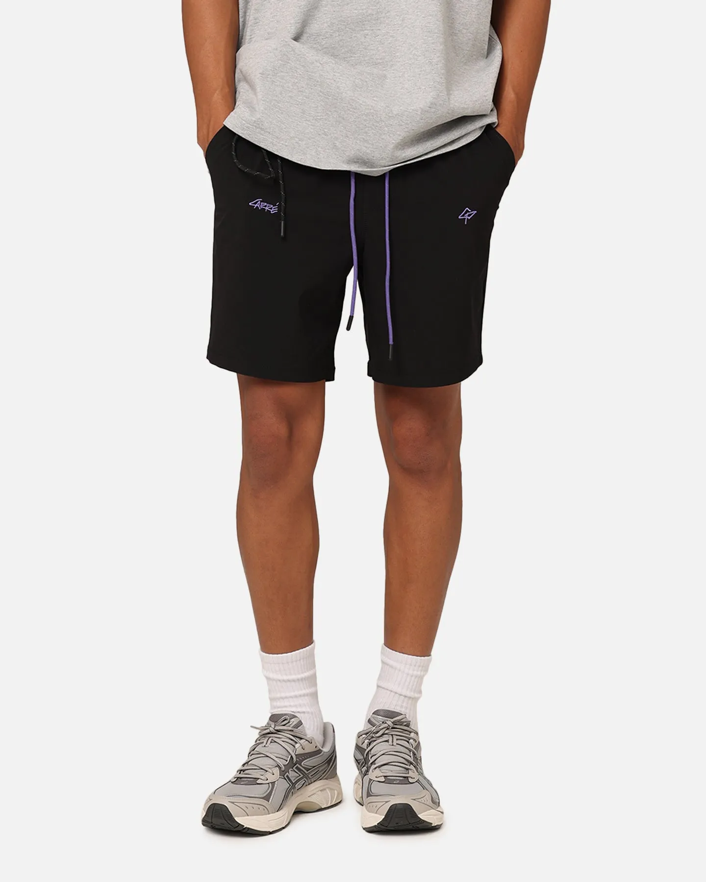 Short en Nylon Carre Pace Noir