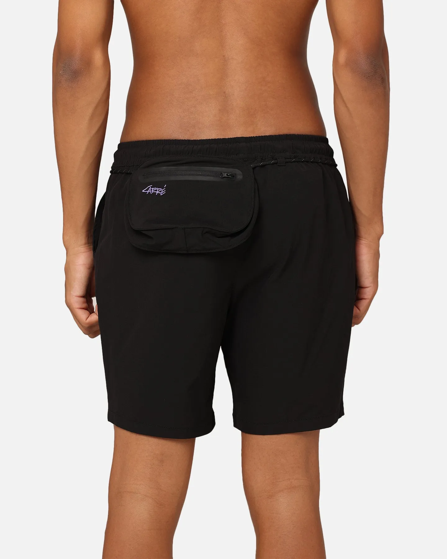 Short en Nylon Carre Pace Noir