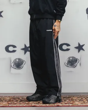 Joggers en Nylon à Panneaux Carre Rally Noir