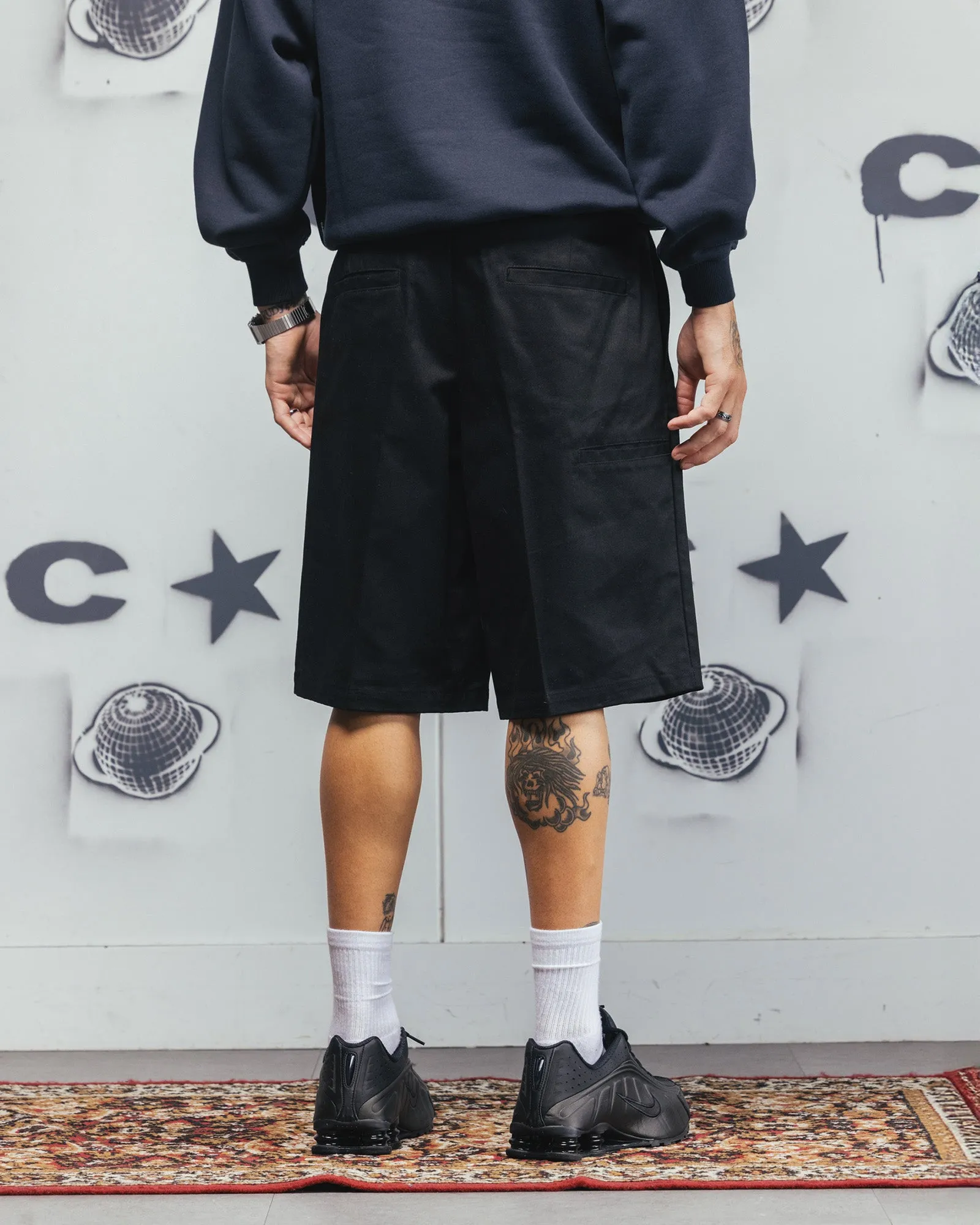 Carre Studio Shorty Baggy Noir