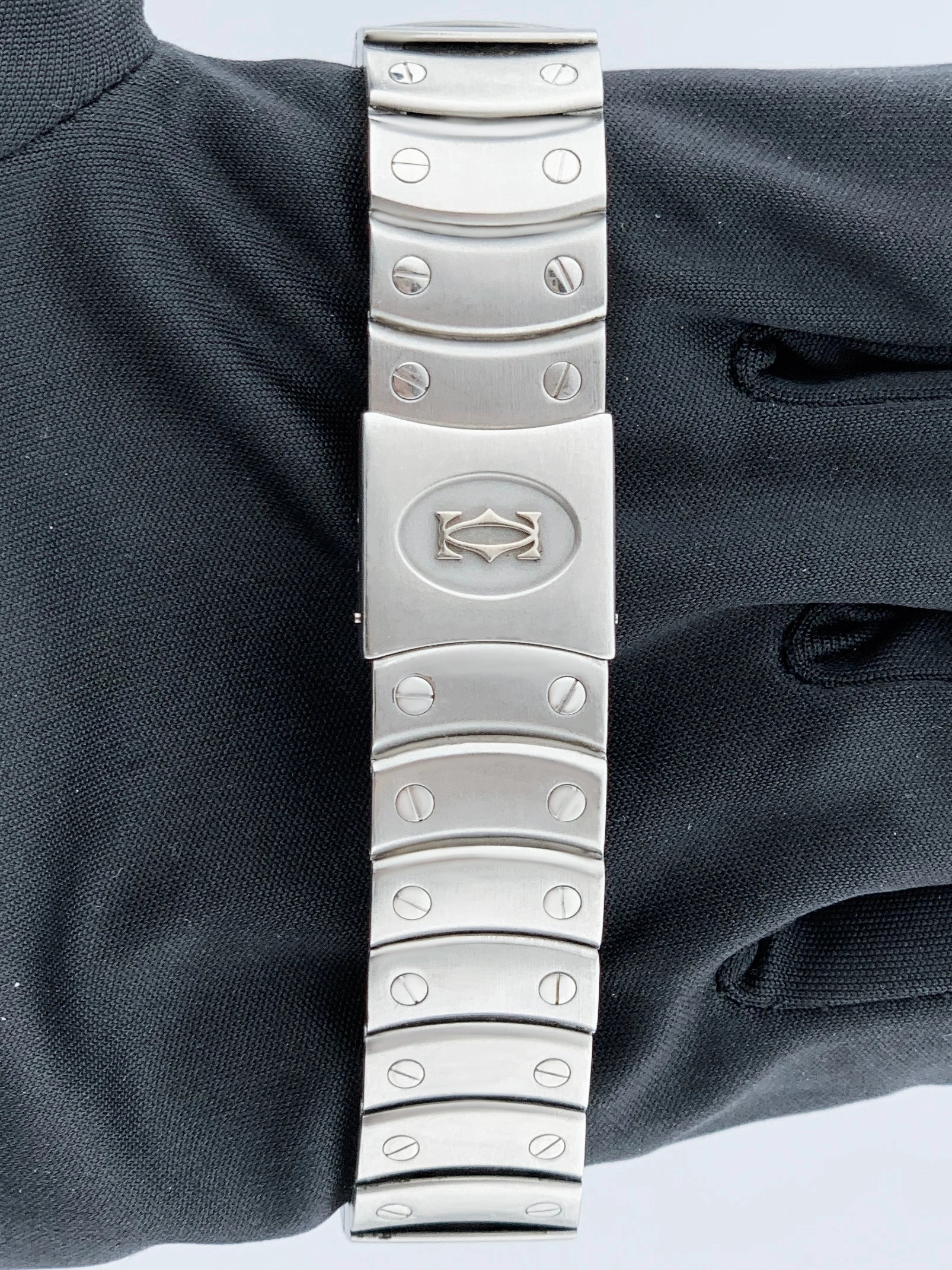 Montre pour homme automatique Cartier Cougar 1920/1 en acier avec cadran blanc