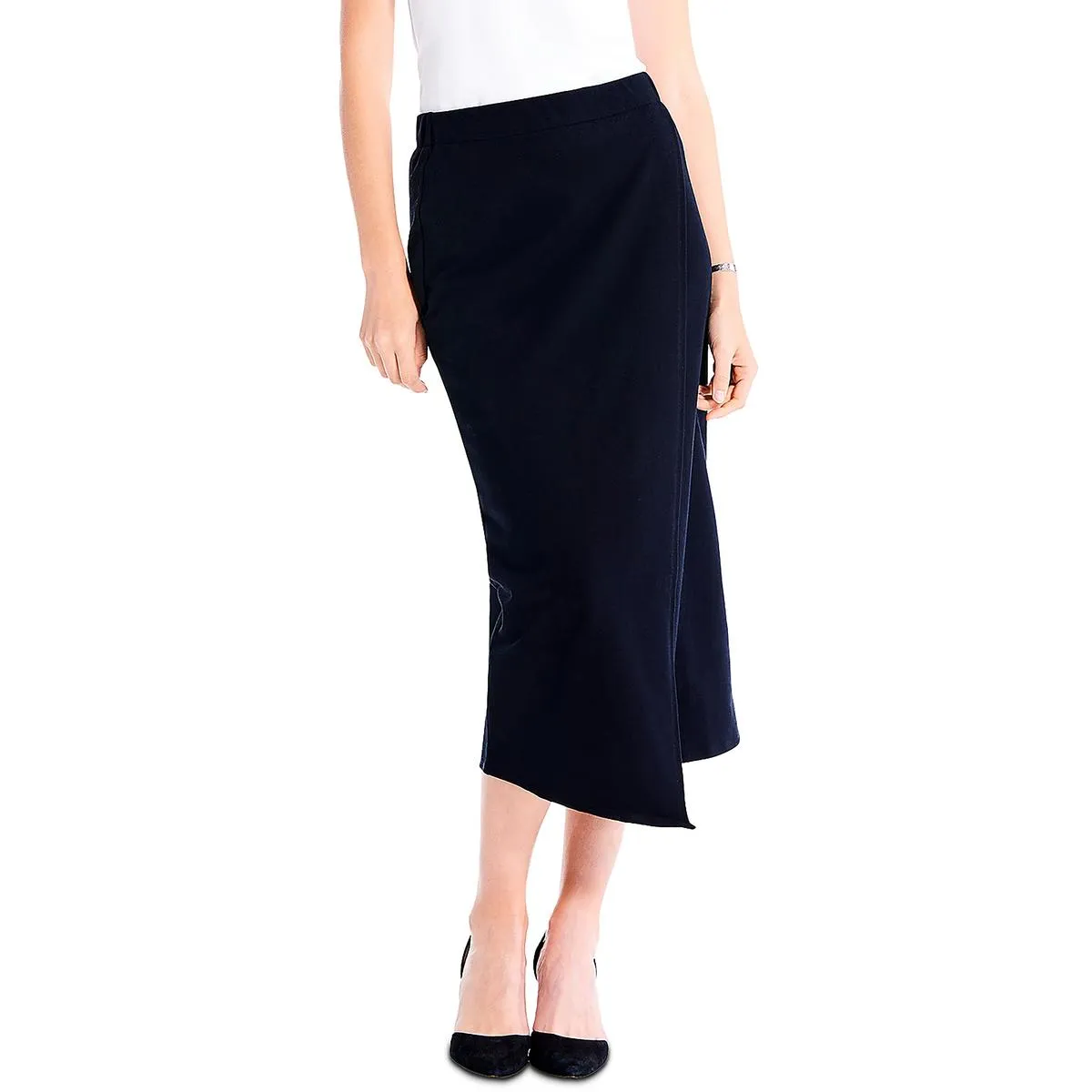 Jupe mi-longue enveloppante pour femme à taille moyenne Cascade