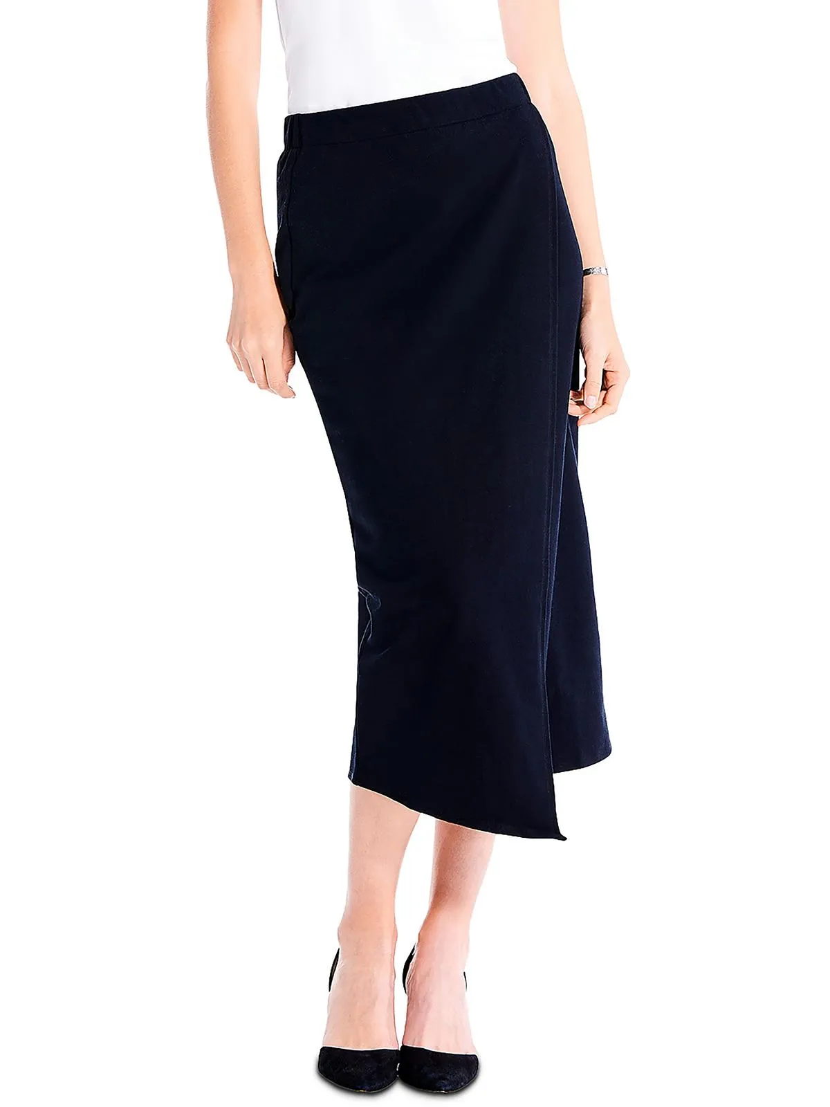 Jupe mi-longue enveloppante pour femme à taille moyenne Cascade