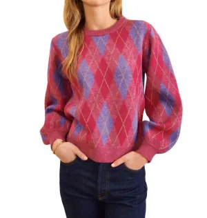 Pull Casey En Jacquard Rougeur