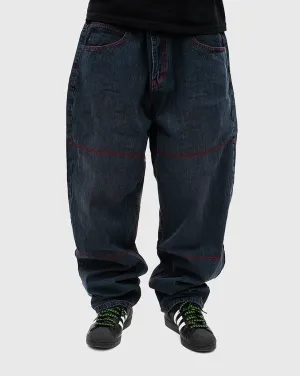 Cash Only Aleka Denim Jeans - Washed Streaky Denim Comfortable Crepe VelvetFinish