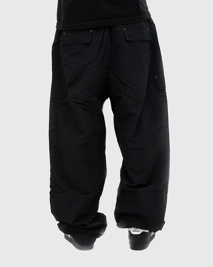 Cash Only Star Cargo Pants - Black Thin Straps Design