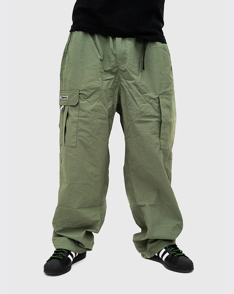"Sash Low Rise Cash Only Star Cargo Pants - Foilage