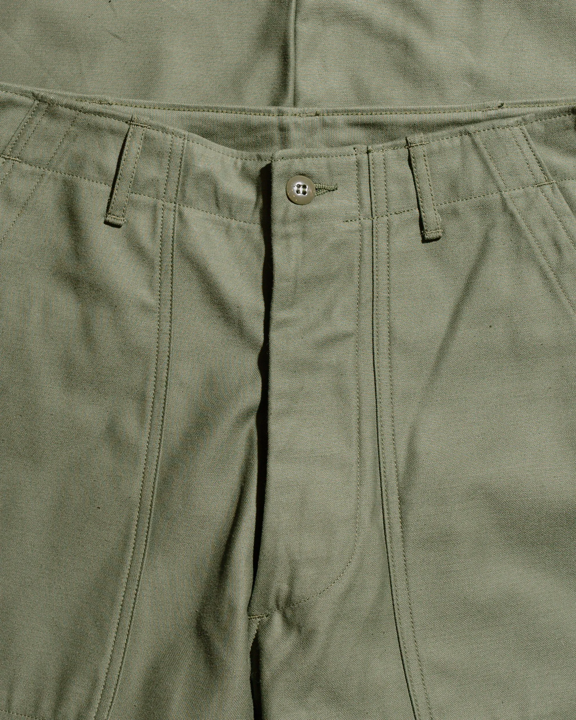 The Real Mccoy'S Mp23003 Trousers, Men'S, Cotton Sateen, Og-107 Olive Haircare Product Comfortable Design Craftsmanship