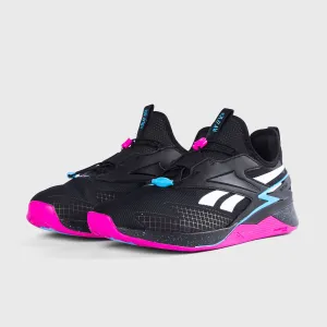 Reebok - Nano Froning - Core Black/Laser Pink/Bold Cyan Shockproof System Design Solid Color
