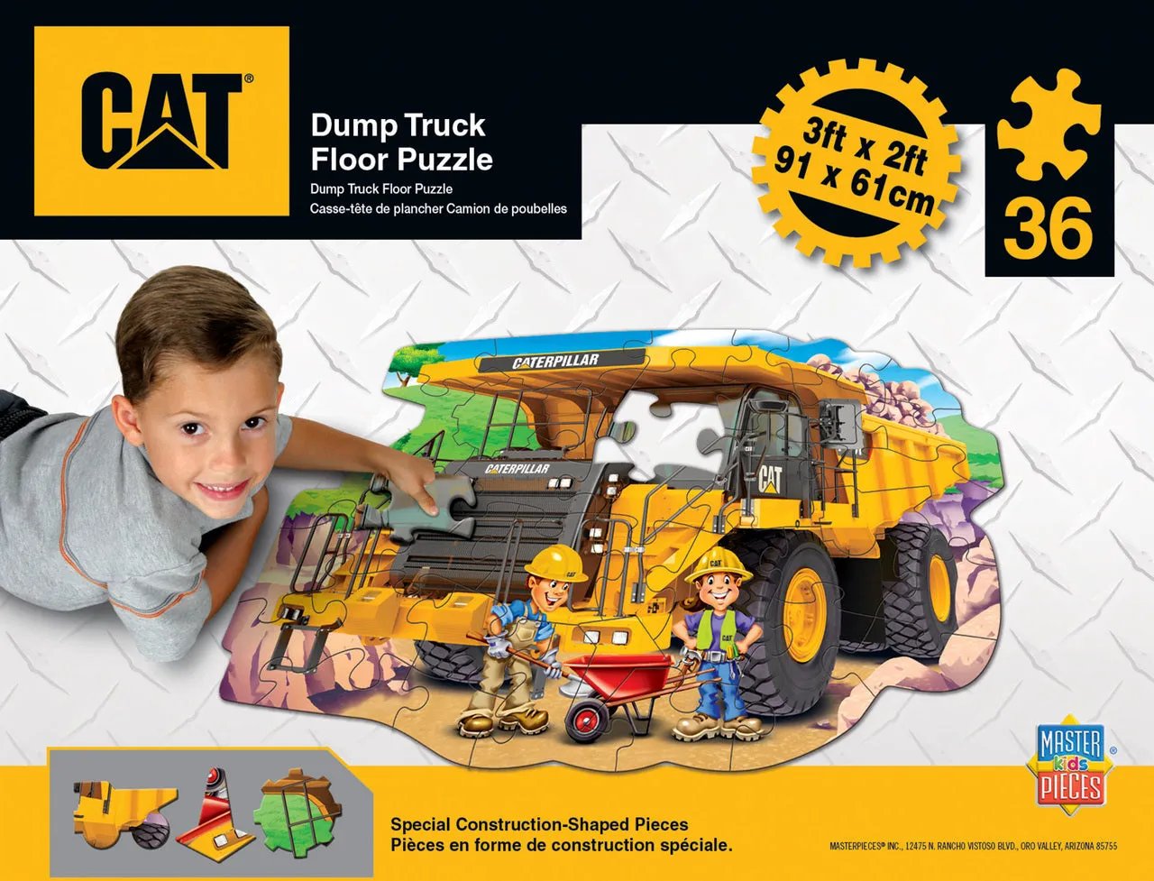 Puzzle au sol 36 pièces CAT Dumptruck