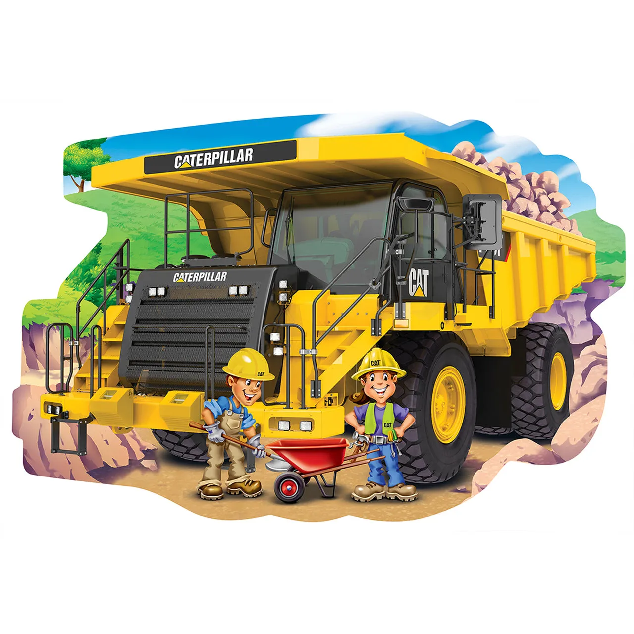 Puzzle au sol 36 pièces CAT Dumptruck