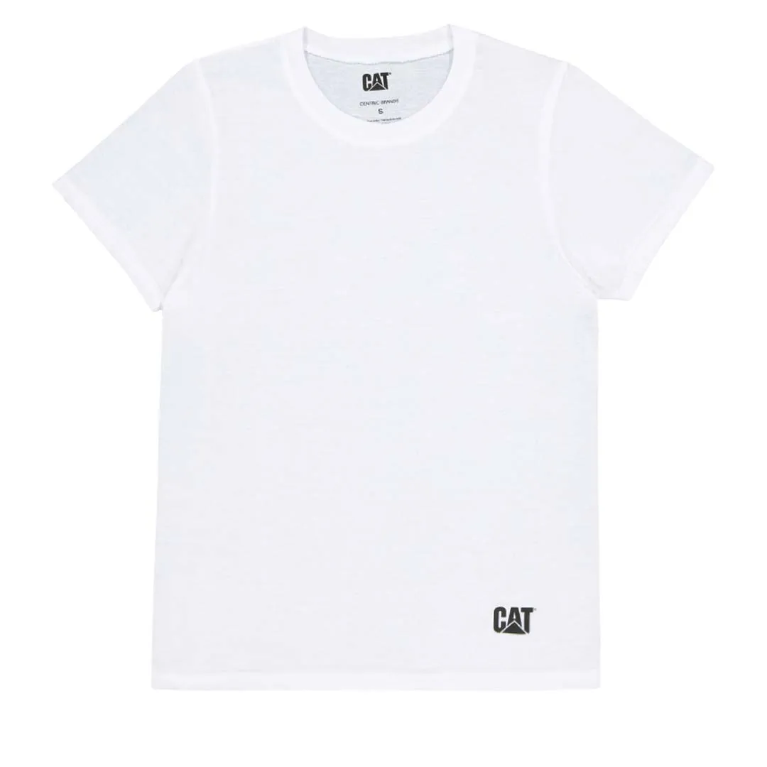 CAT - Pack de 4 T-shirts à col rond pour hommes (43CT393525TA-WHT)