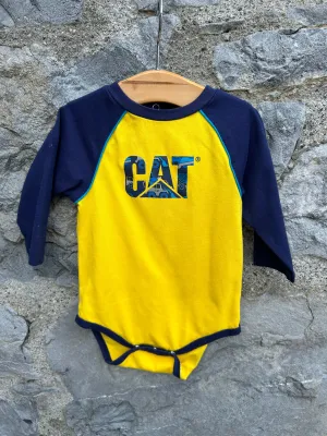 Veste raglan jaune CAT 6-9 mois (68-74 cm)