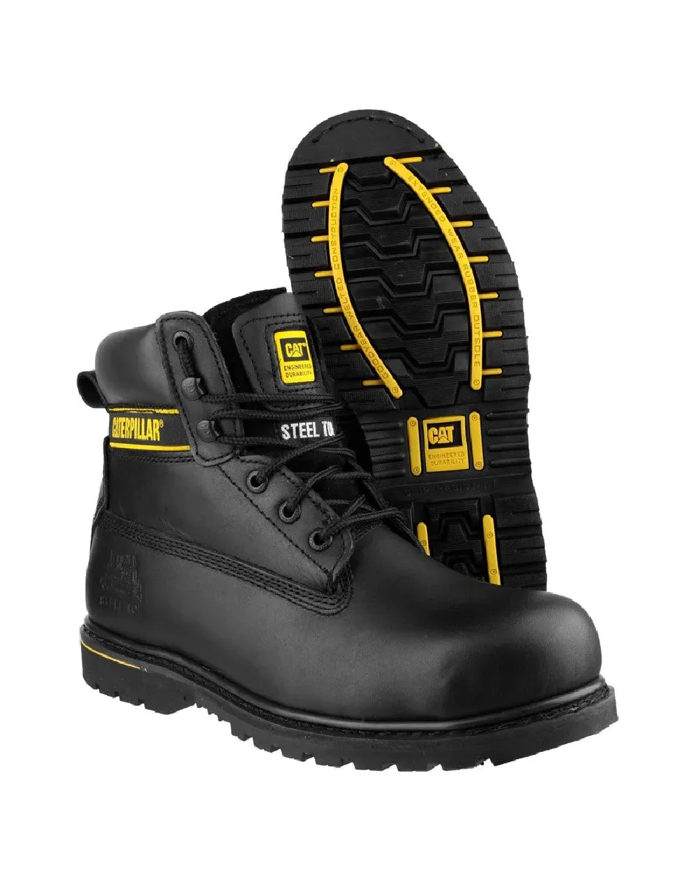 Bottes de sécurité en cuir Caterpillar Holton SB Caterpillar