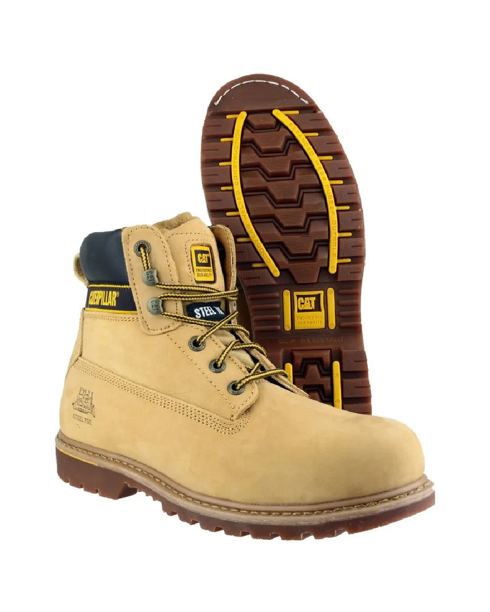 Bottes de sécurité en cuir Caterpillar Holton SB Caterpillar
