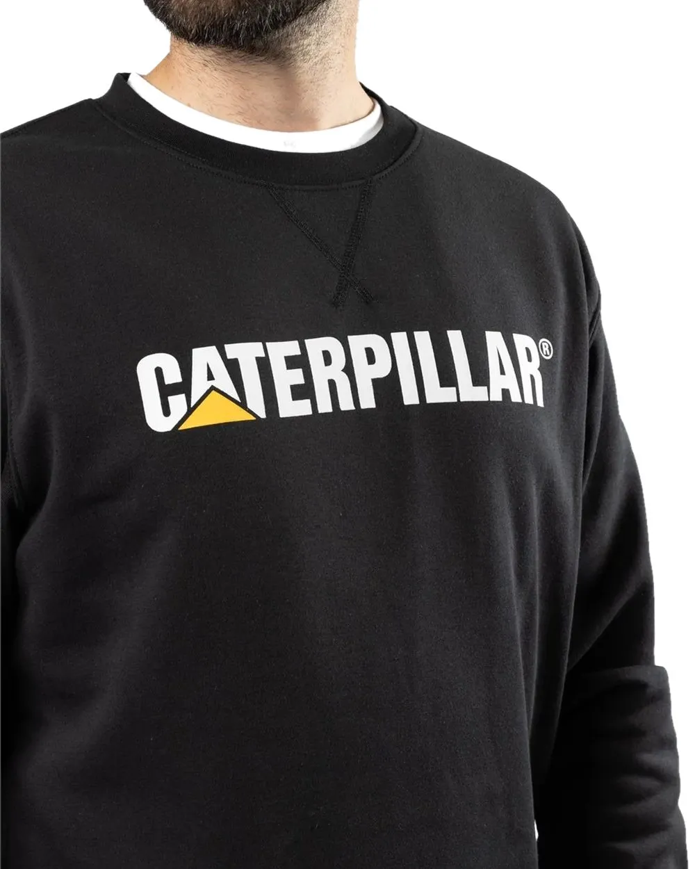 Sweat-shirt à col rond mi-lourd pour hommes Caterpillar