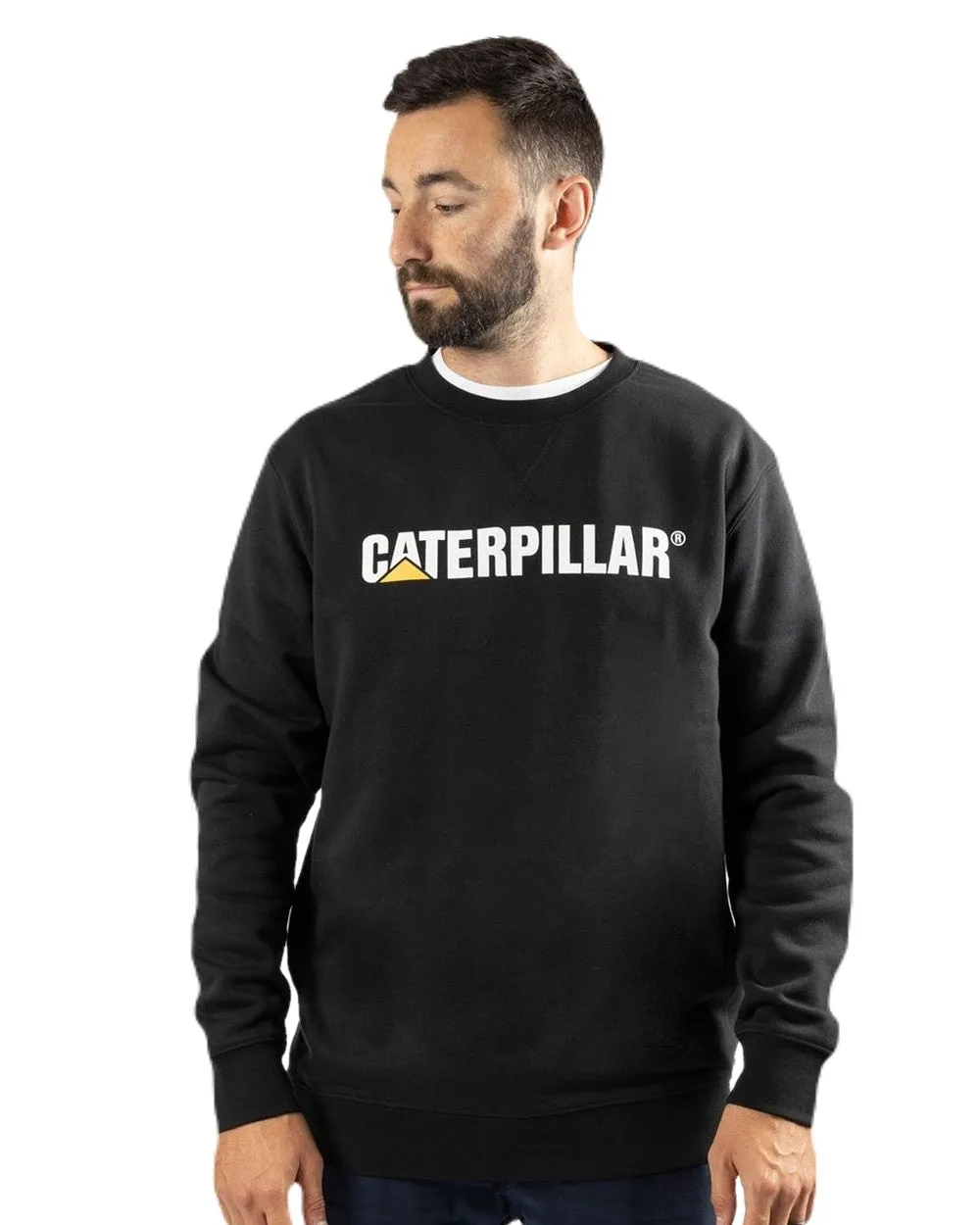 Sweat-shirt à col rond mi-lourd pour hommes Caterpillar