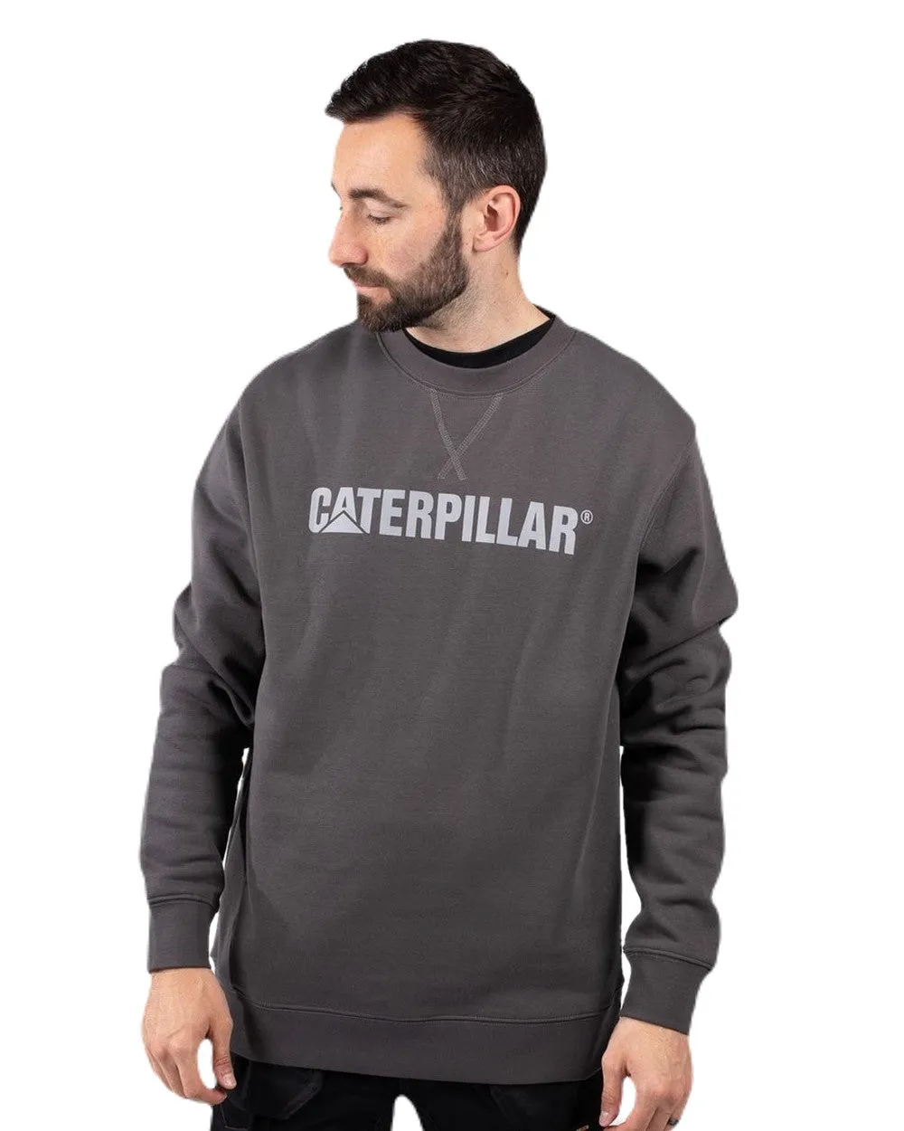 Sweat-shirt à col rond mi-lourd pour hommes Caterpillar