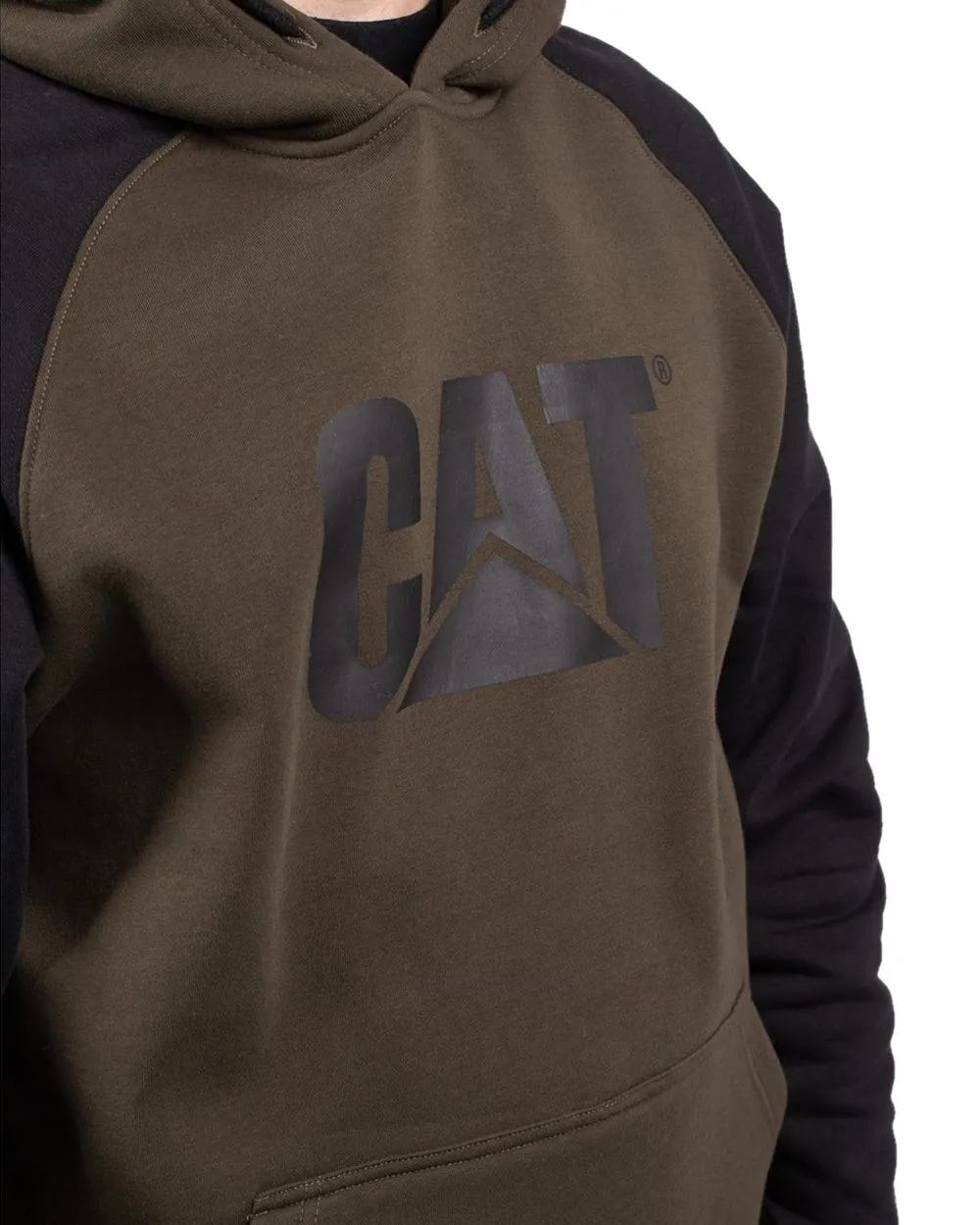 Sweat à capuche à manches raglan pour hommes Caterpillar