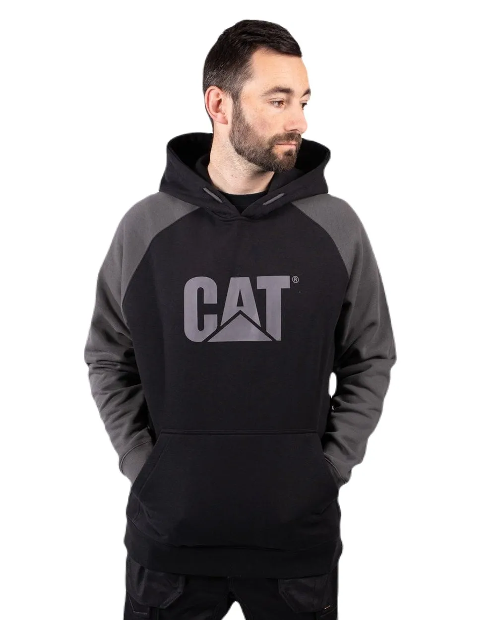 Sweat à capuche à manches raglan pour hommes Caterpillar