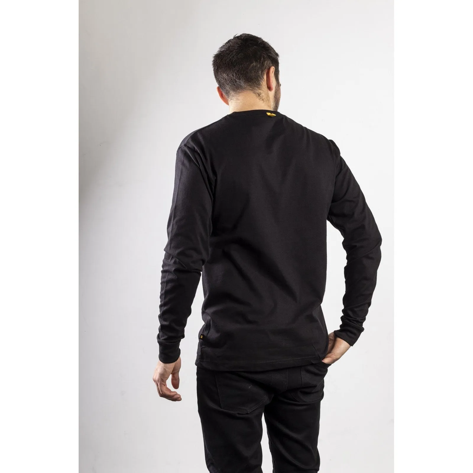 T-shirt manches longues avec bannière de marque Caterpillar