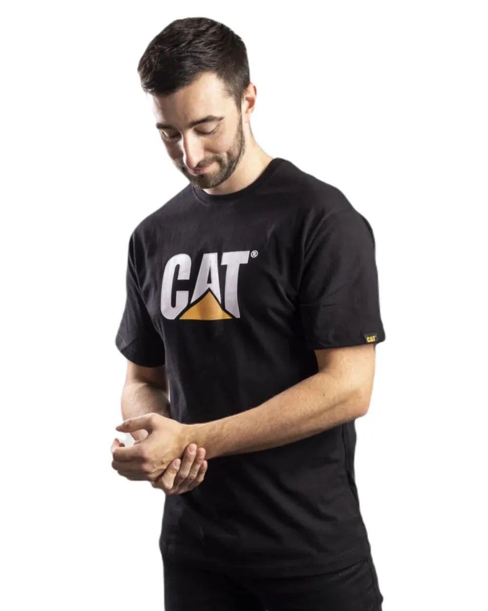 T-shirt avec logo de marque Caterpillar
