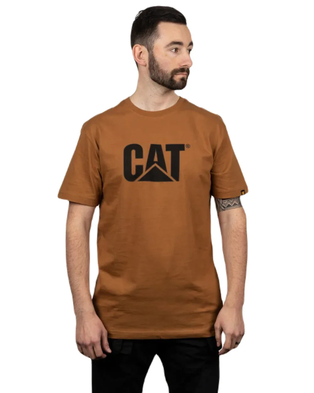 T-shirt avec logo de marque Caterpillar