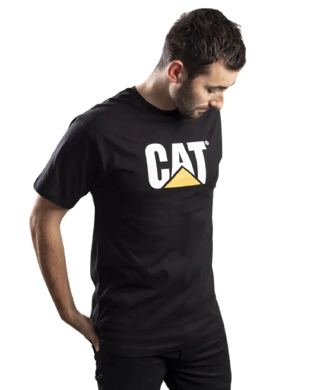 T-shirt avec logo de marque Caterpillar