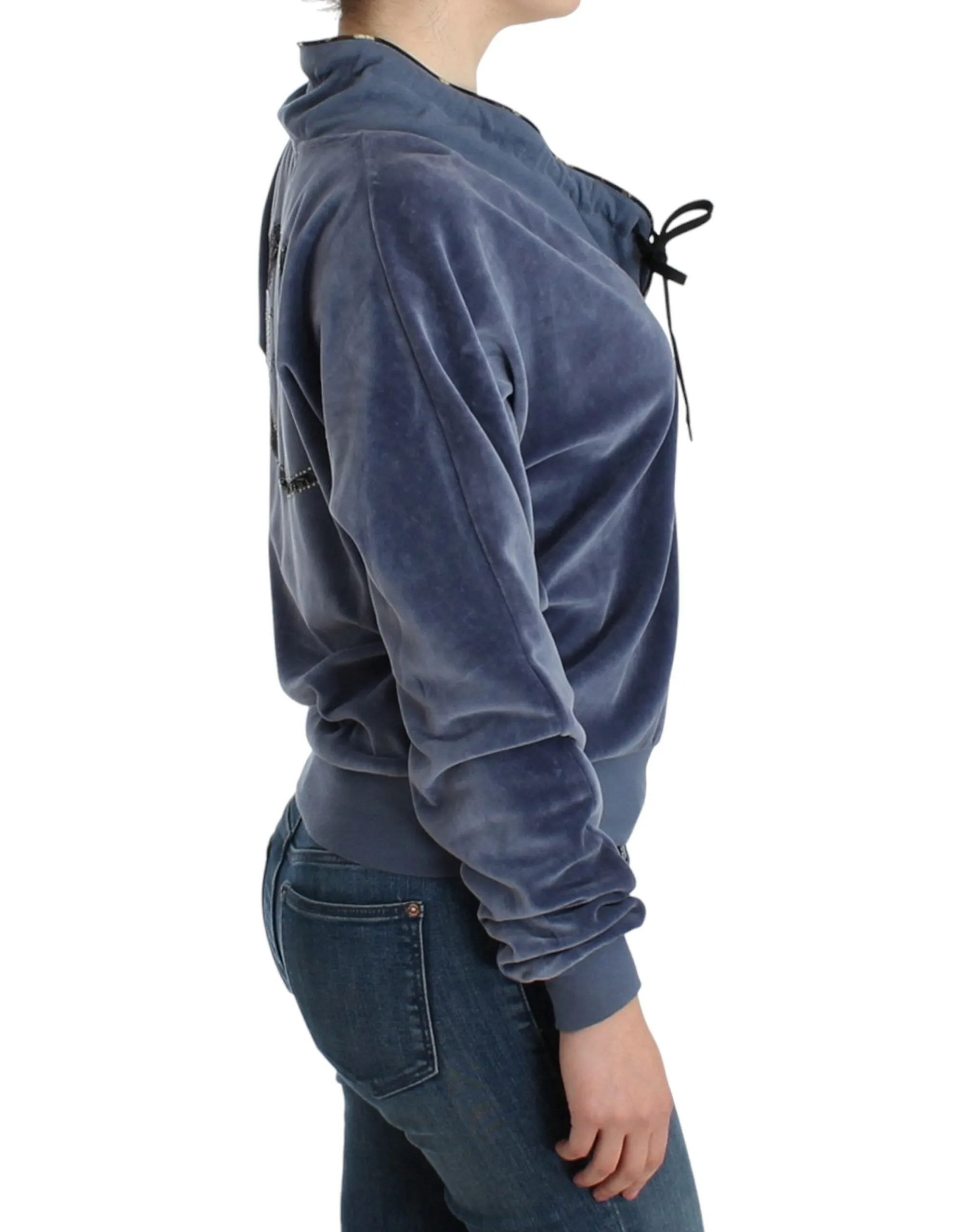 Pull fantaisie élégant Cavalli avec détails strass pour femme