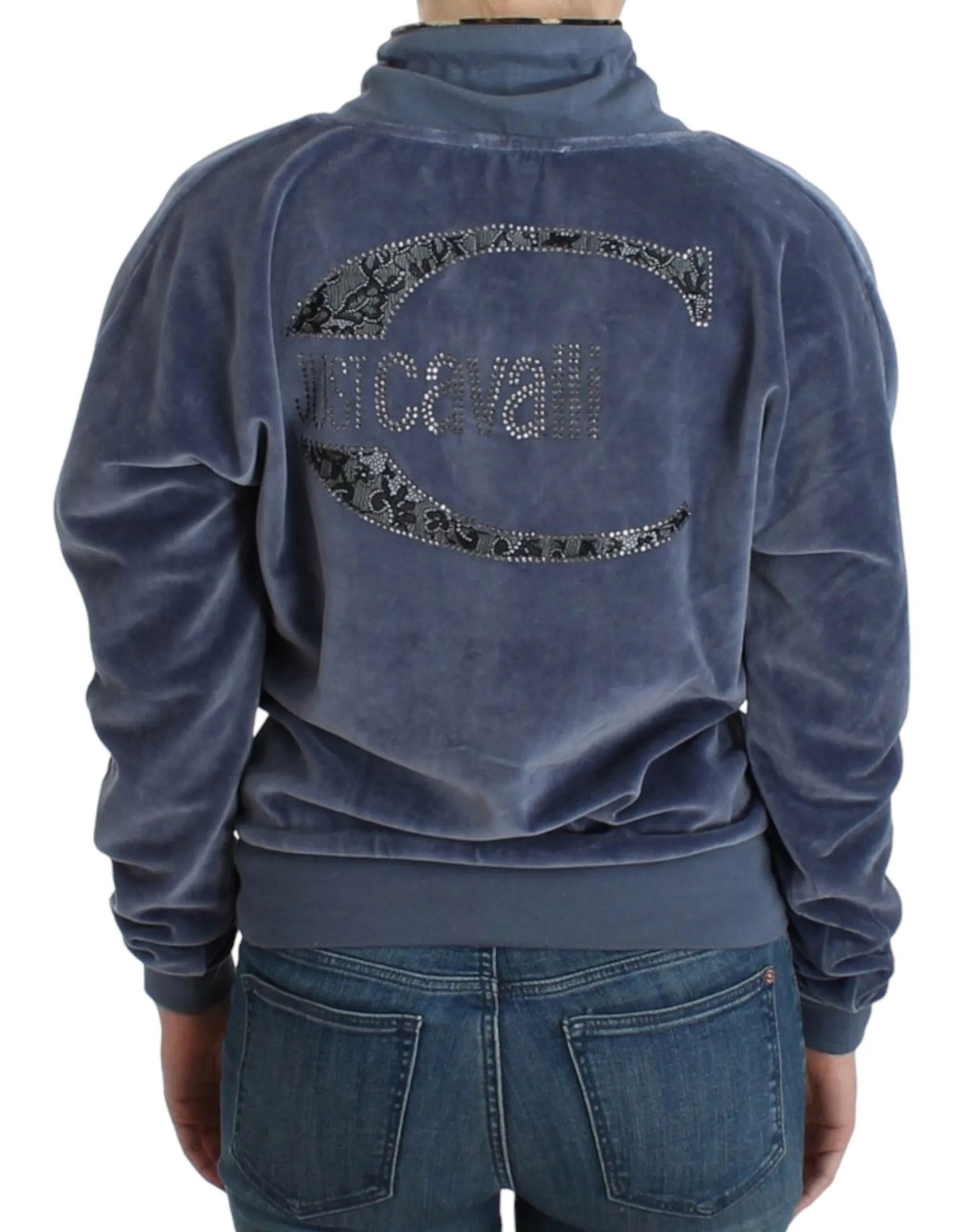 Pull fantaisie élégant Cavalli avec détails strass pour femme