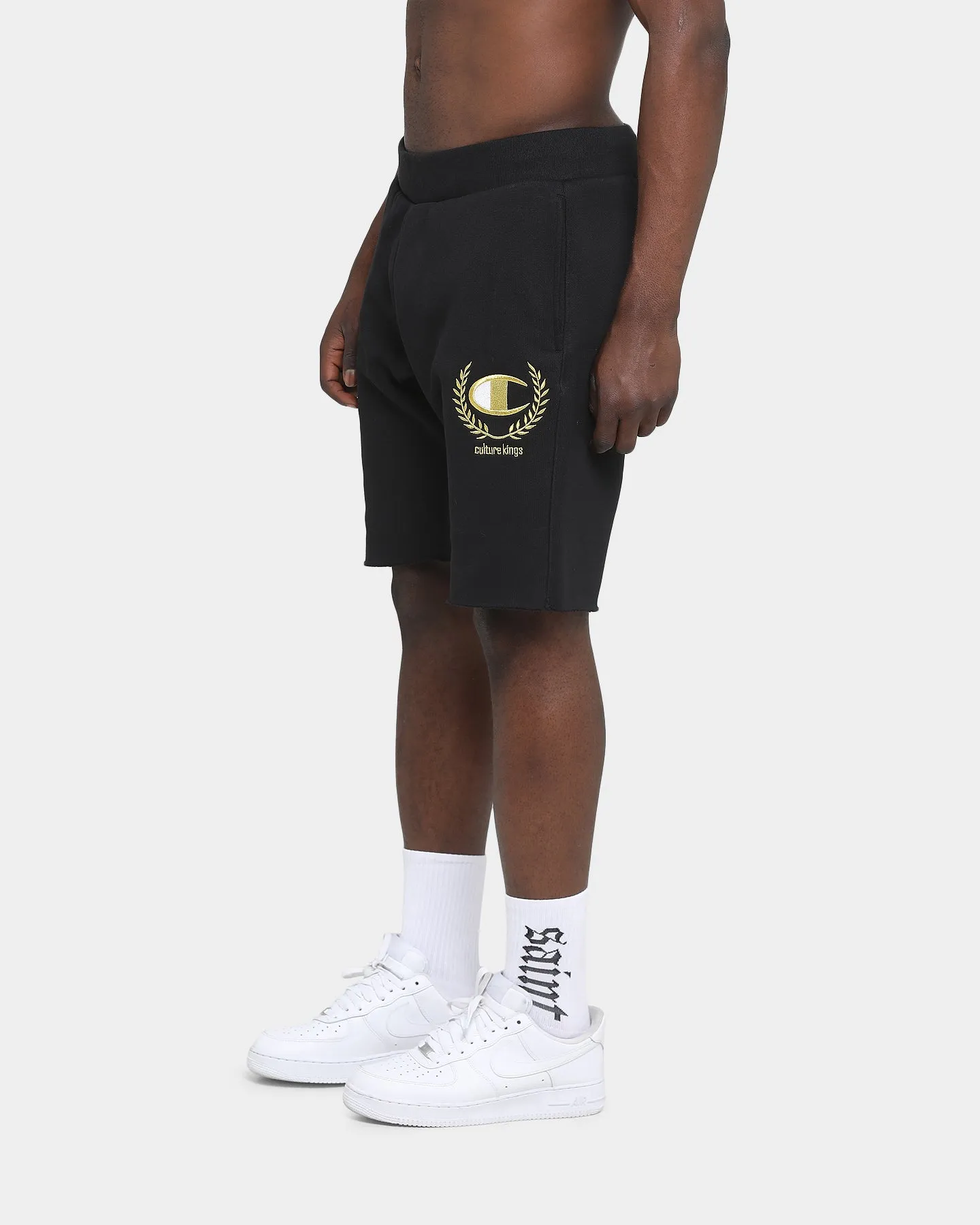 Champion Champion x Culture Kings Shorts en maille Rev Noir/Or
