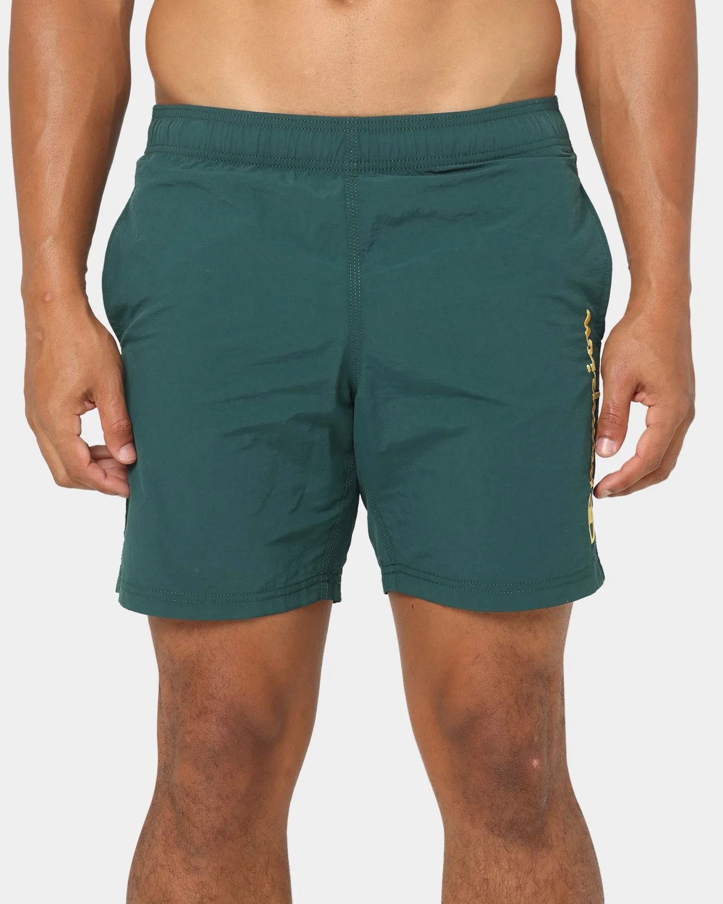 Champion Shorts en Nylon LFS Mi-terrain Vert/Or