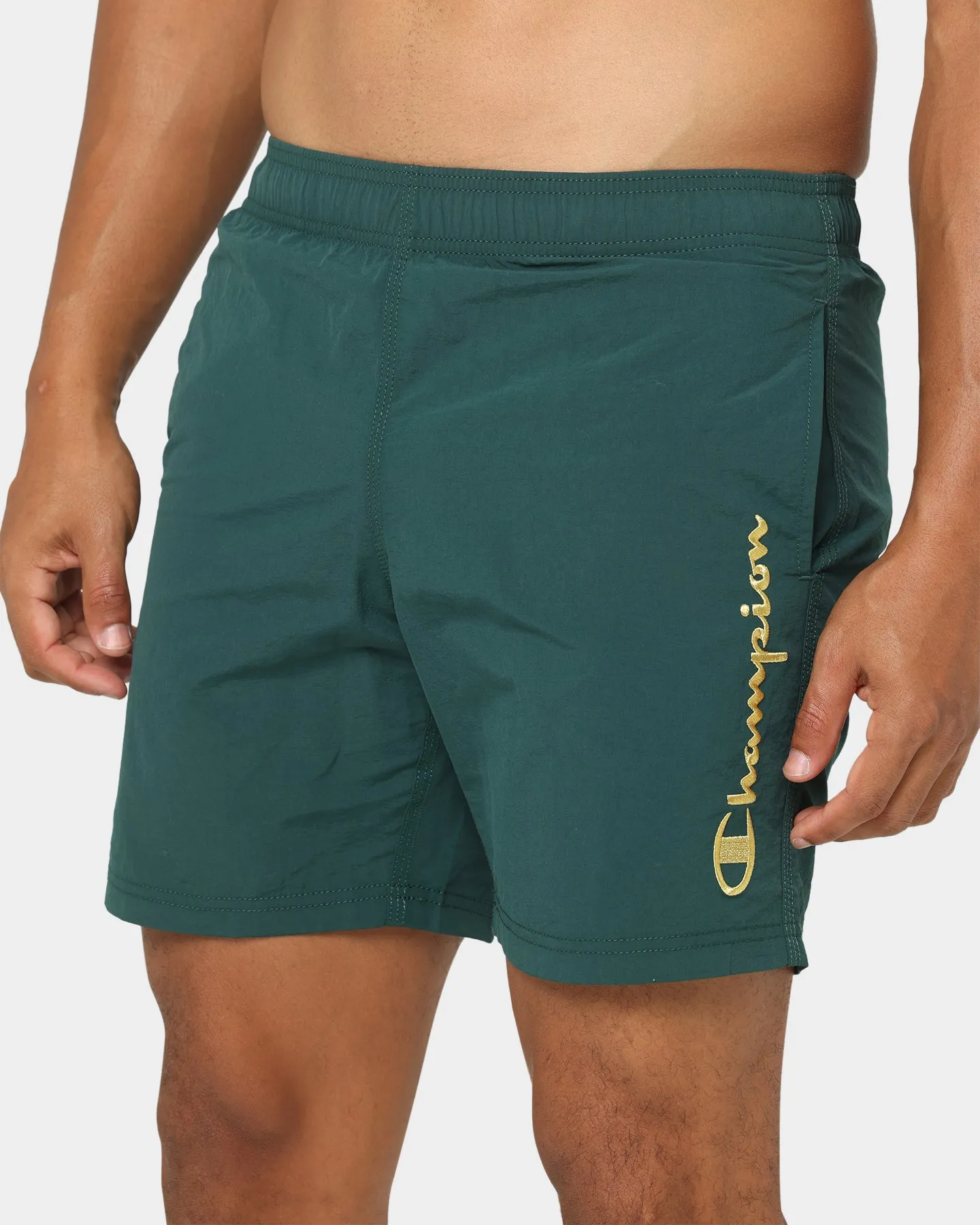 Champion Shorts en Nylon LFS Mi-terrain Vert/Or