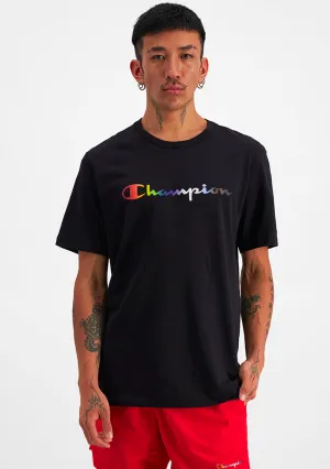 Comfortable Polo Wear Champion MenS Athletic Pride Script Tee