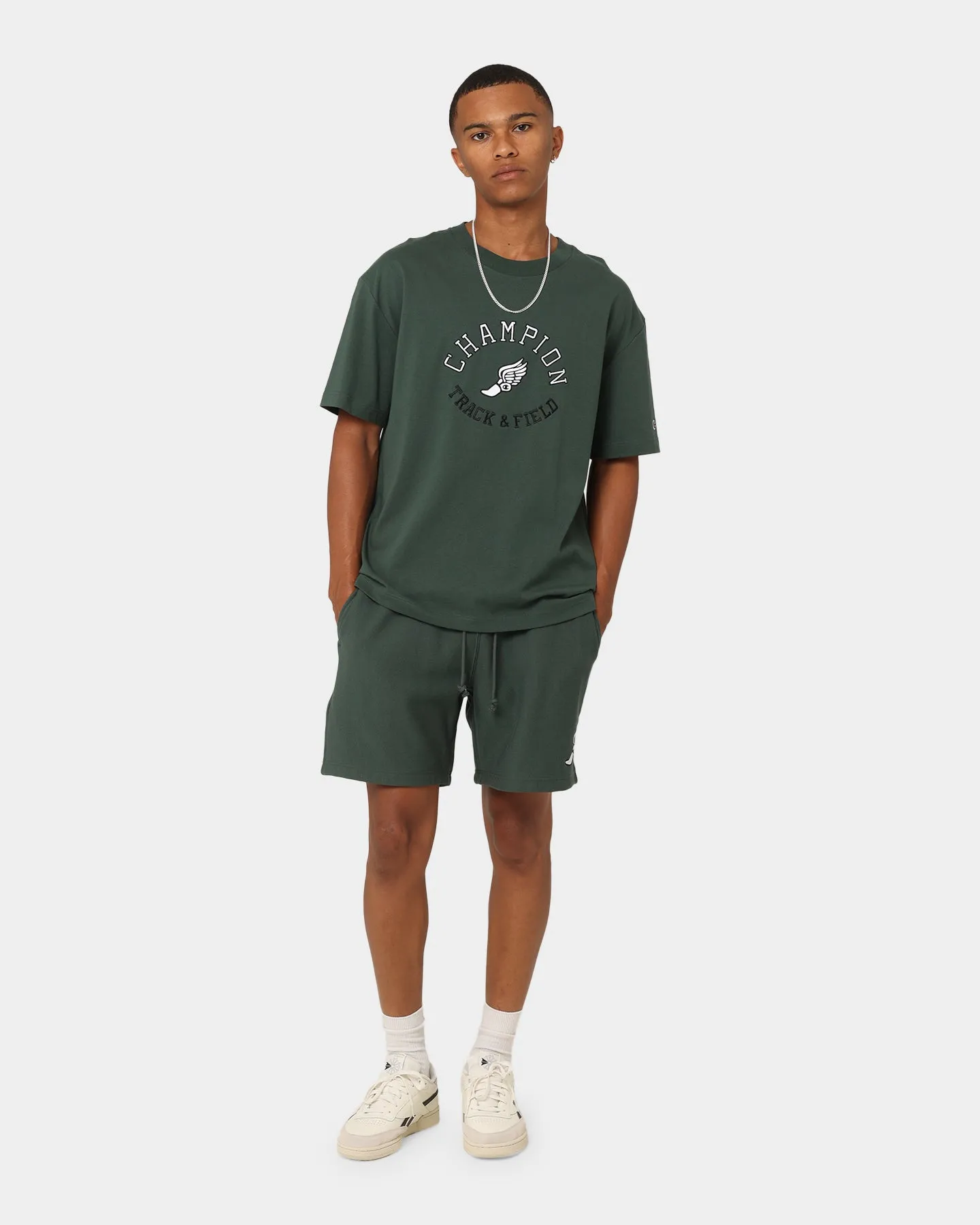 Champion Shorts en Reverse Weave avec Logo Track Métaphore