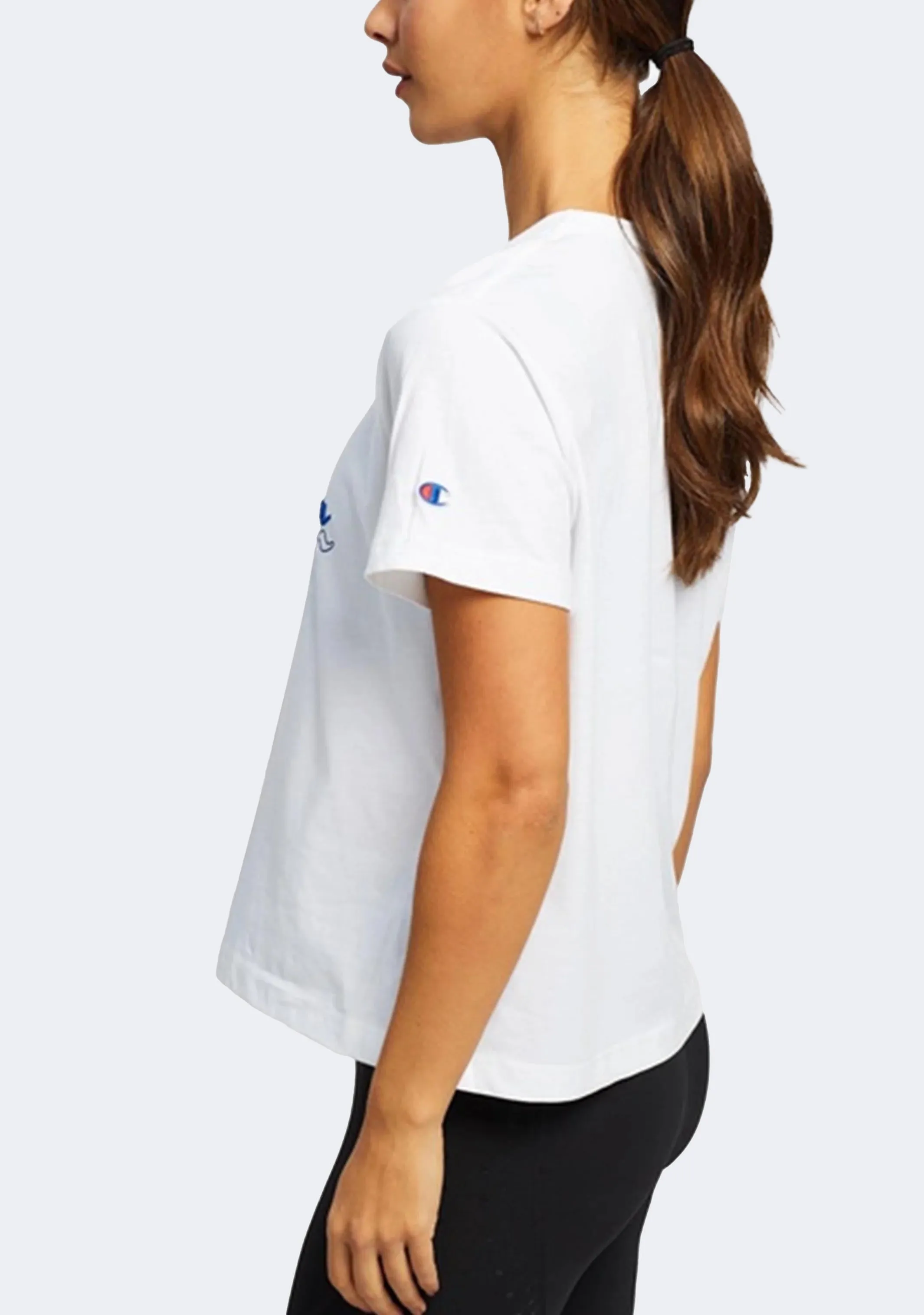 Champion Women'S Graphic Sporty Crop Tee A Line Skirt Briefs