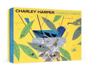 Charley Harper Instinct de Nidification - Cartes de Notes Variées sous Boîtier