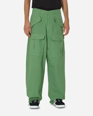 Caps Layer Octagon Shape Cargo Pants Green