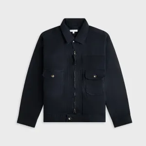 Engineered Garments Trucker Jacket Cl Java Cloth - Dark Navy Anti - Pulling Breathable Jaw