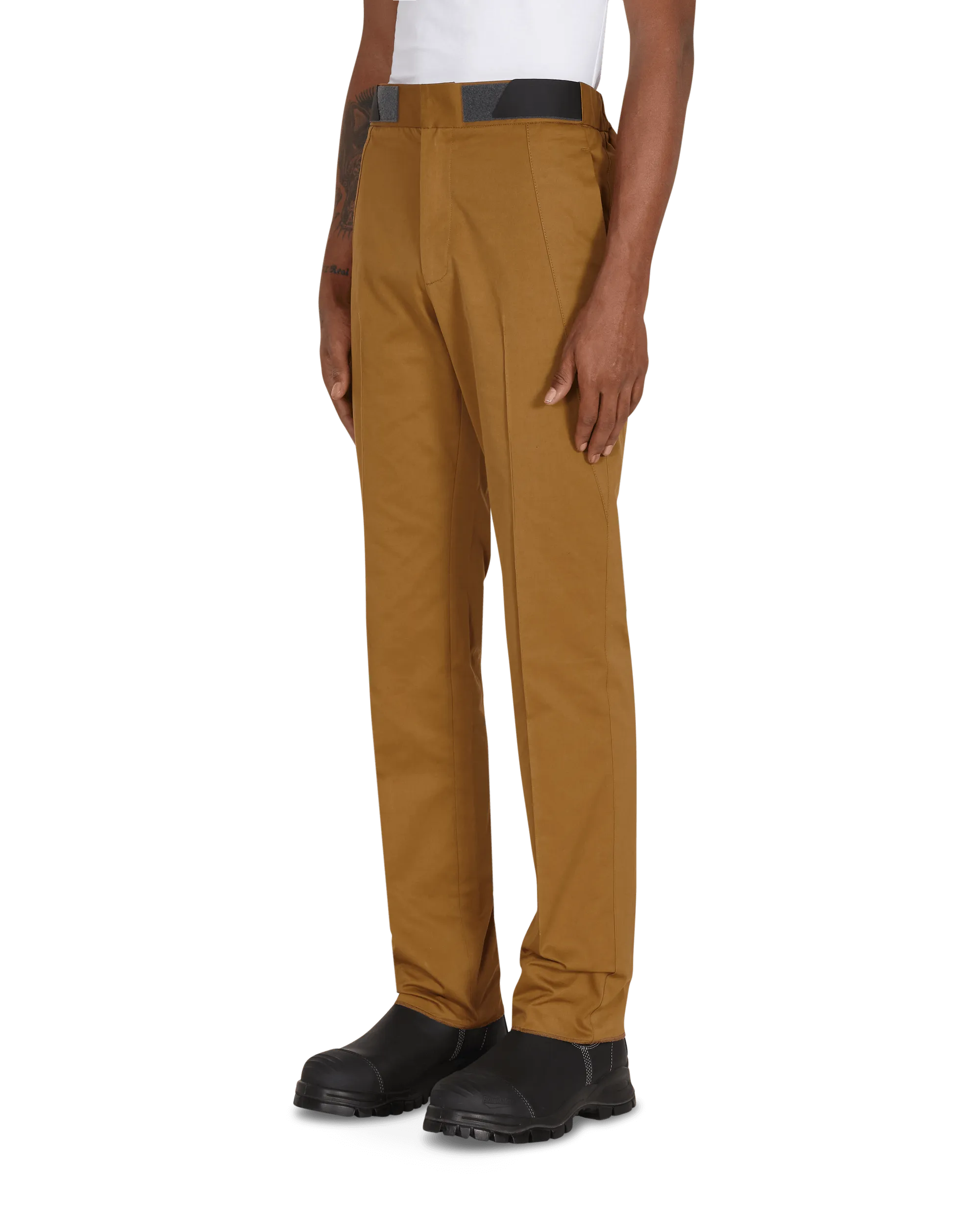 Comfortable Elbow Supports Unbreakable Diagonal Attica Pants Brown