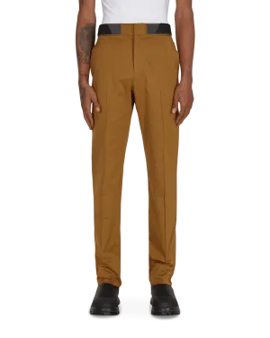 Ruffled Edge Diagonal Attica Pants Brown
