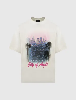 City Of Angels Tee Checked Print Versatility Feature