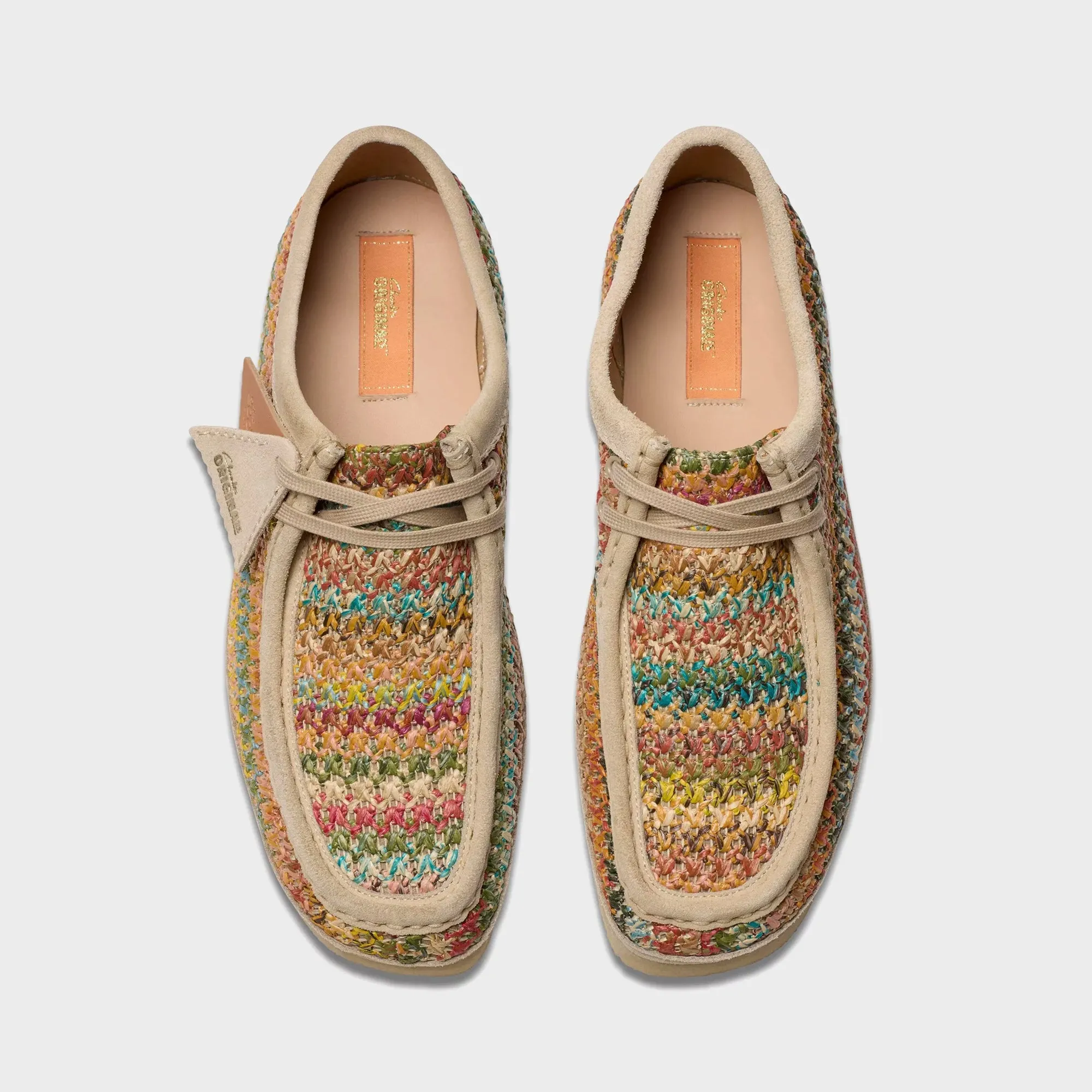 Thanksgiving Day Sale Feel the Energy Clarks Wallabee Raffia - Multicolor