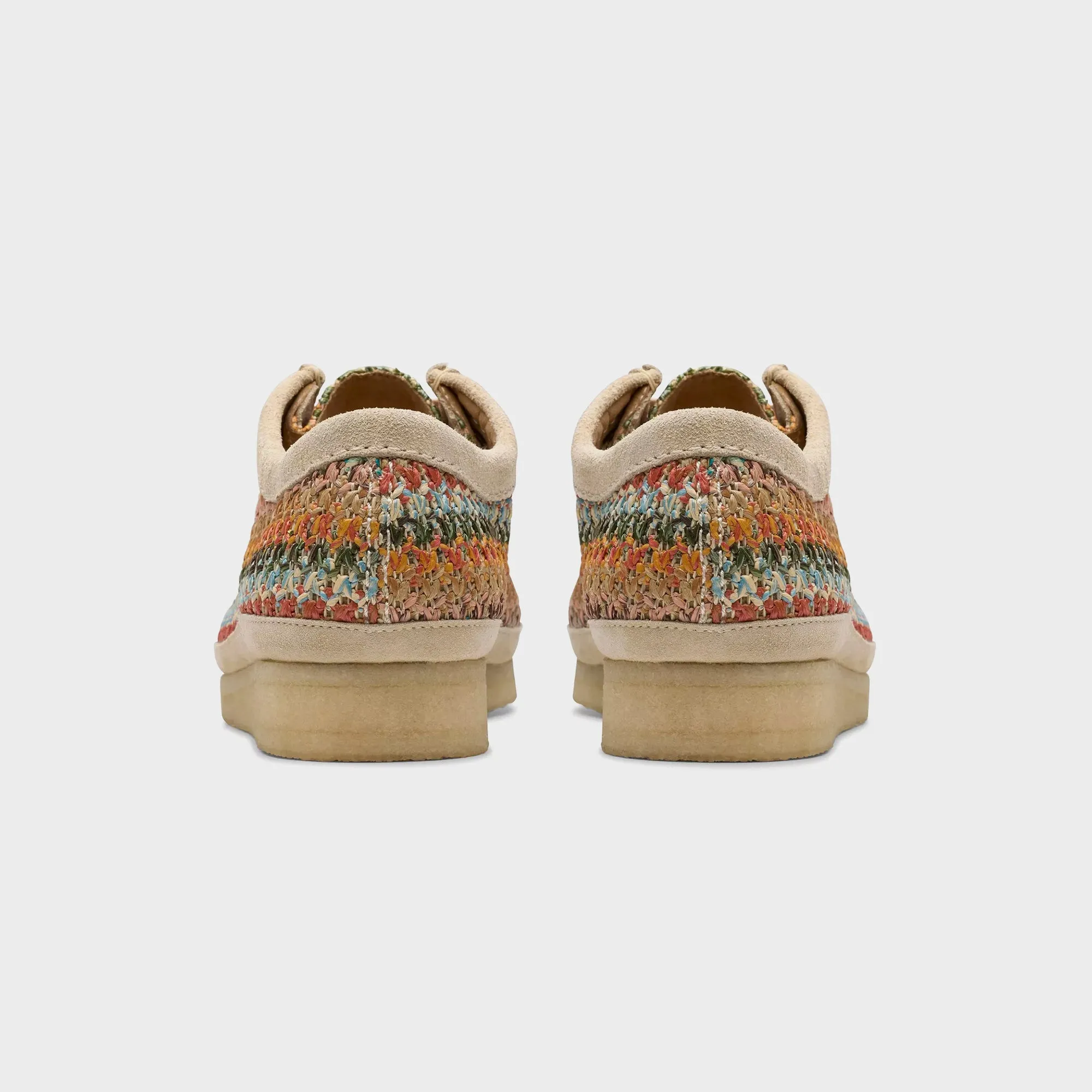 Shock Absorbing Sole Clarks Wallabee Raffia - Multicolor