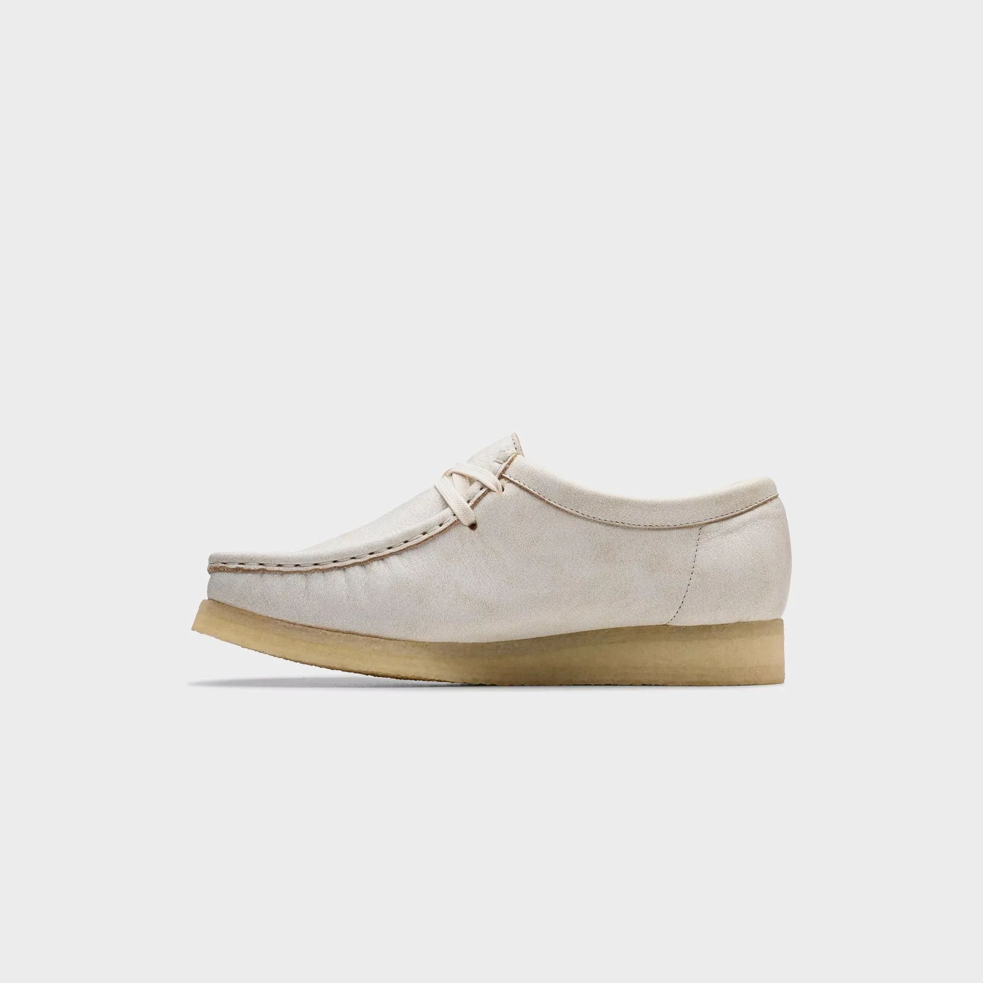 Father's Day Sale Clarks Wallabee - White Leather