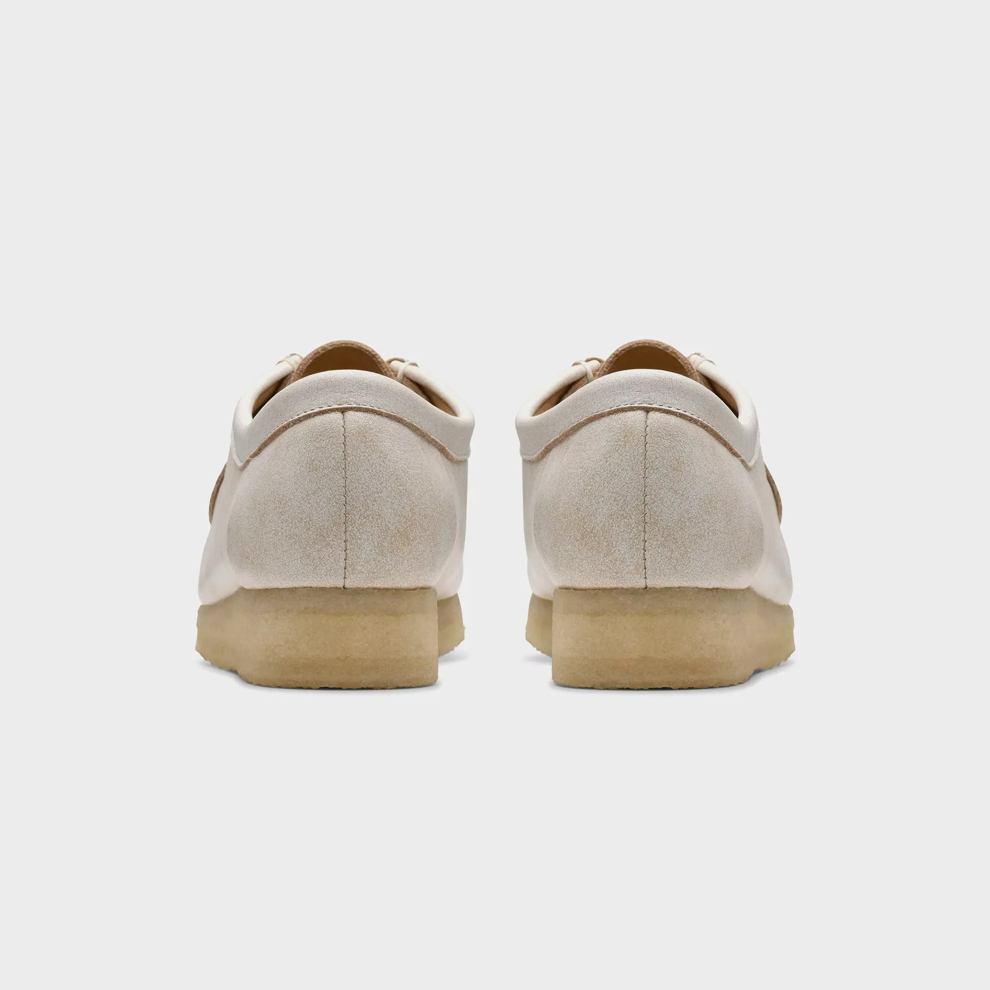Built to Perform Clarks Wallabee - White Leather