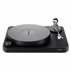 Clearaudio: Concept AiR Black Turntable - Concept Tonearm / Concept Cartridge (Open Box Special) hi-fi DAC amp combo,hi-fi speaker impedance matcher,hi-fi RCA switch