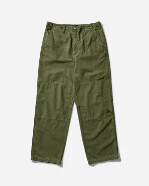 Elastic Recovery Silk Weave Men'S Ripstop Field Pants Olive Green