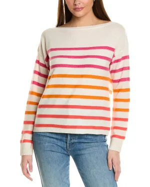 Pull en cachemire à rayures Collaboration Courtney