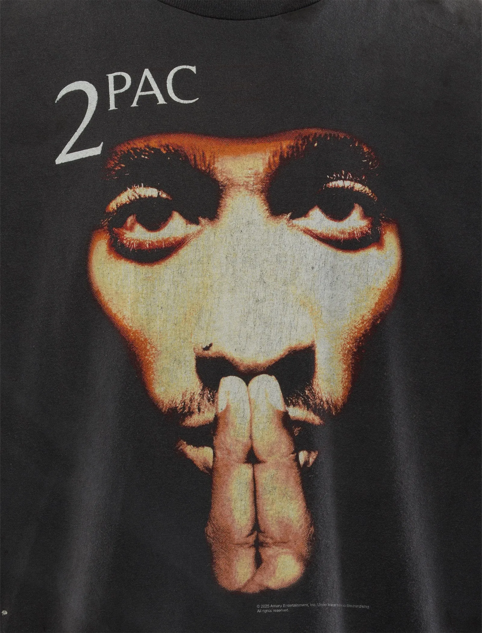2Pac Tee Serging Thread Comfortable Jaw
